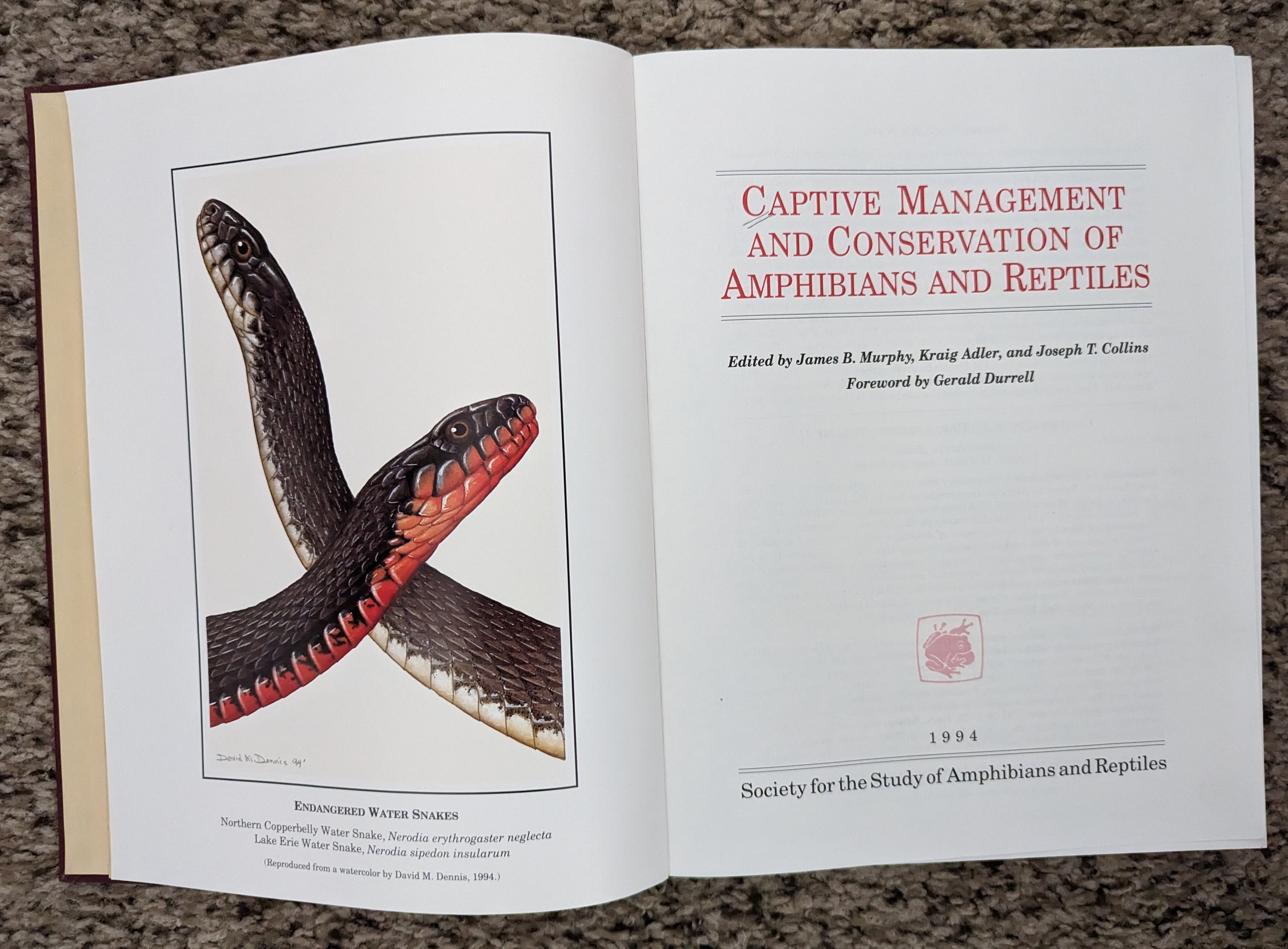 Captive Management of Amphibians and Reptiles