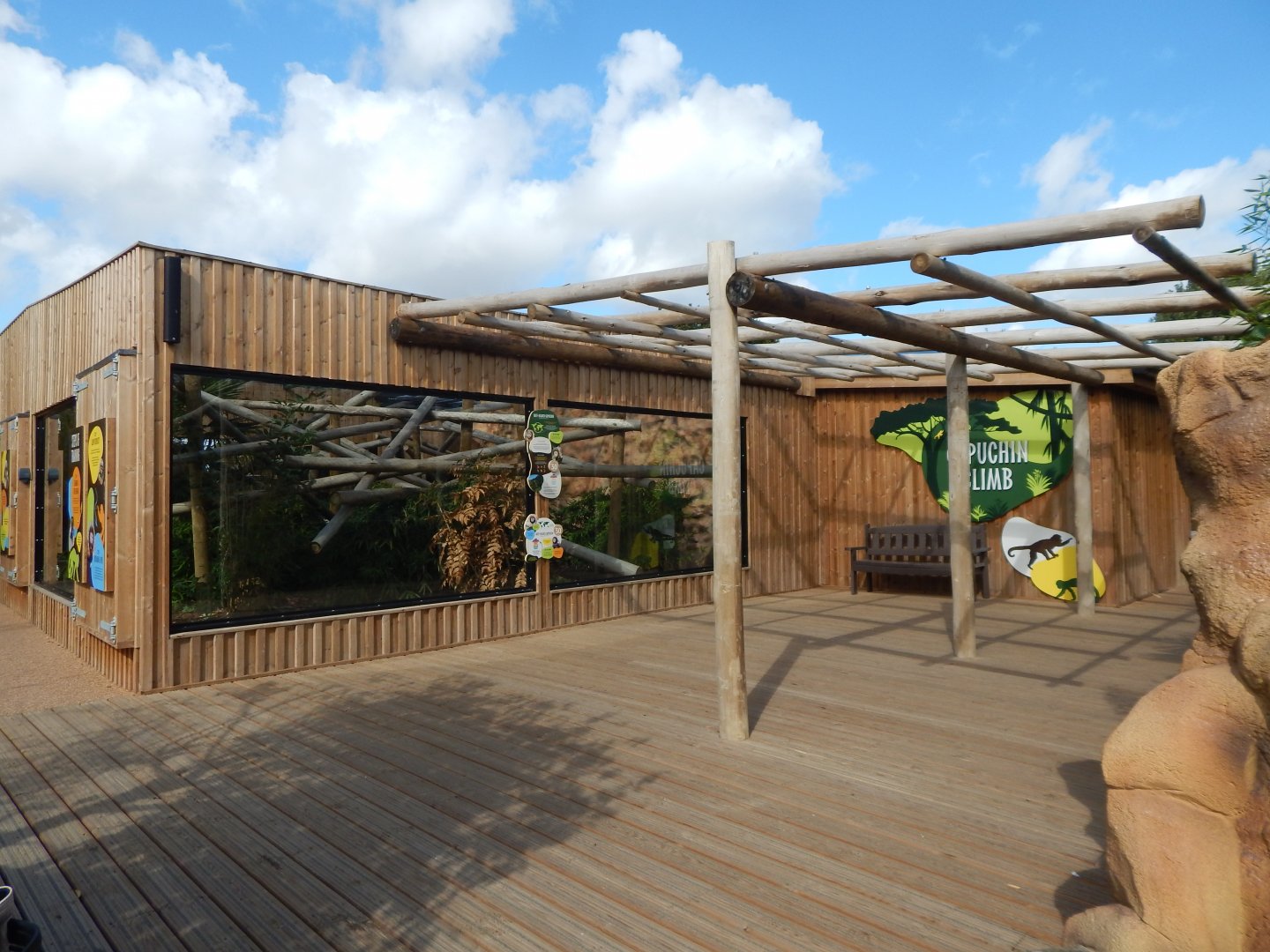 Capuchin Climb - Yellow-breasted capuchin exhibit 110925