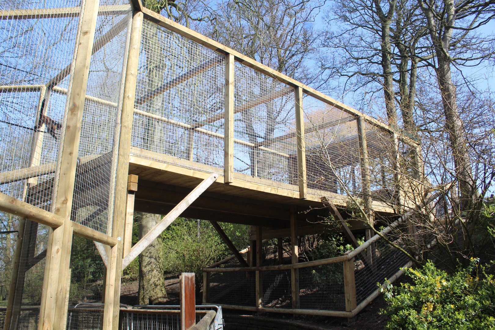 capuchin enclosure extension Dudley Zoo 26 March 2017