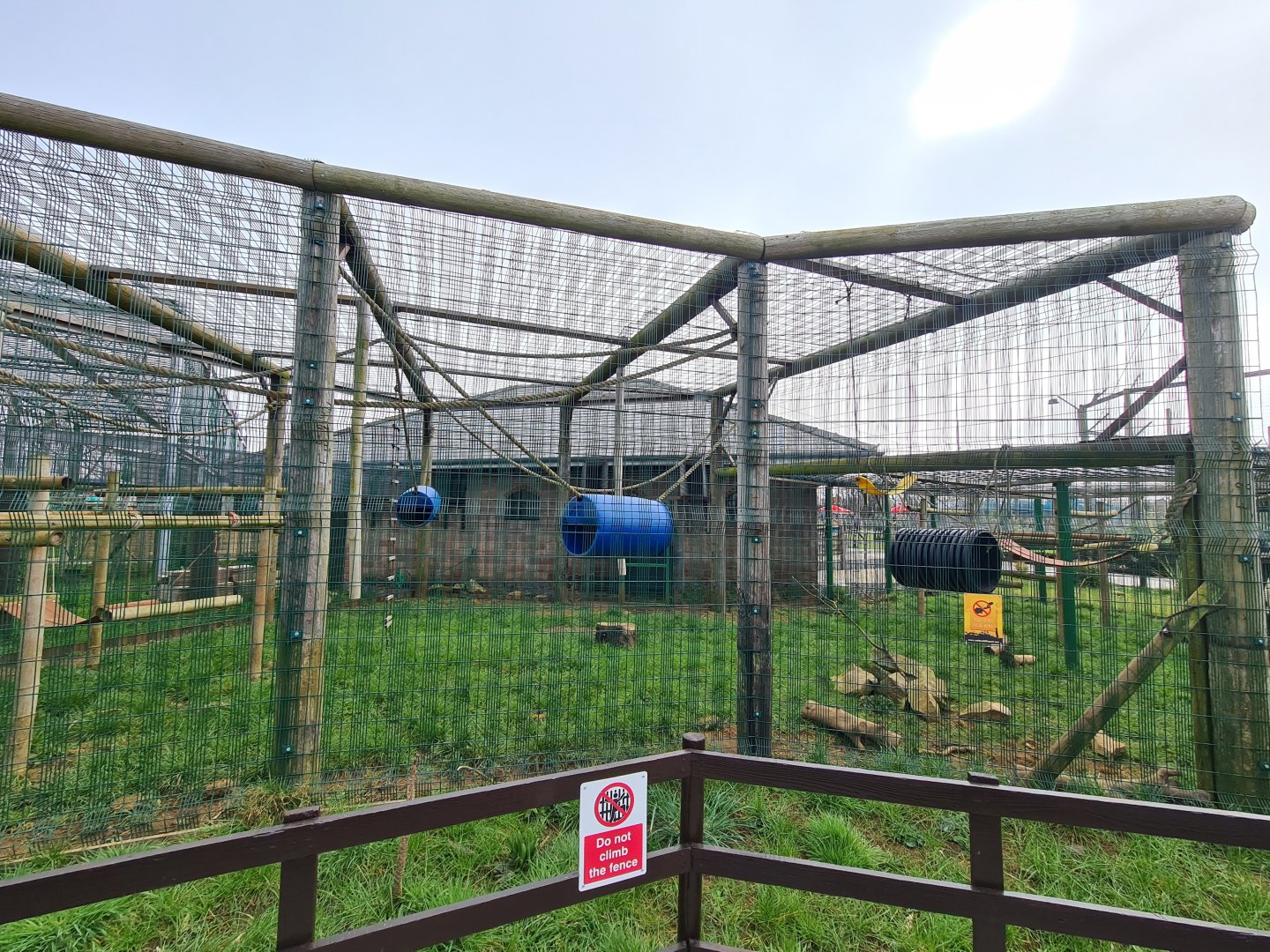 Capuchin exhibit, Wolds Wildlife Park