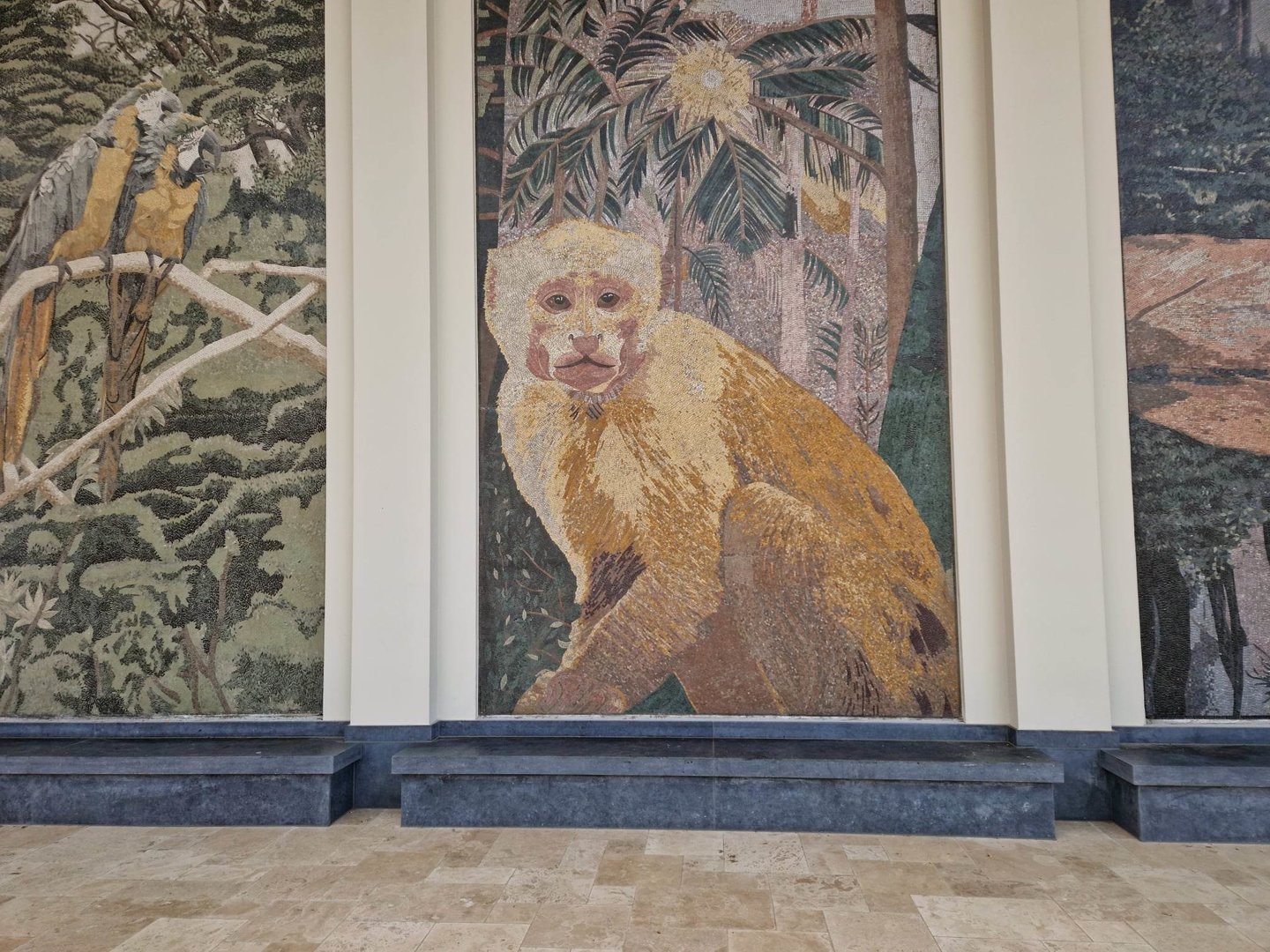 Capuchin hand made mosaic