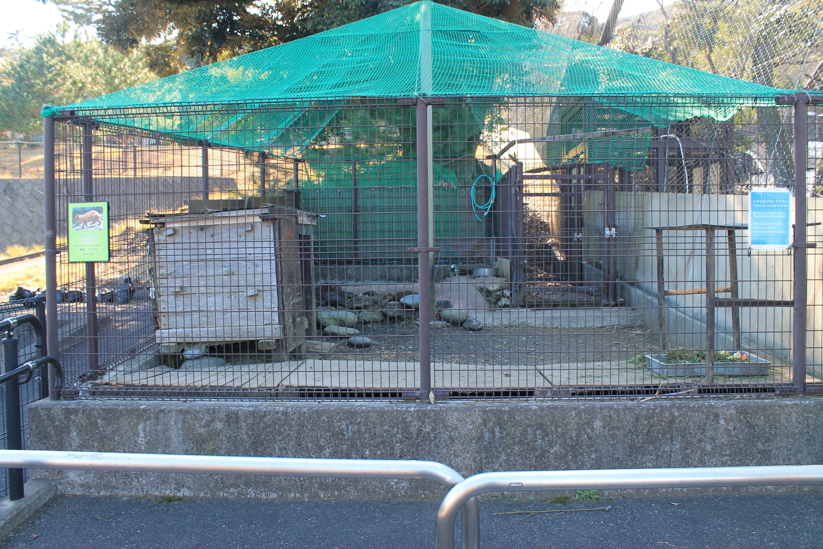 Capybara cage - Oshima Park Zoo