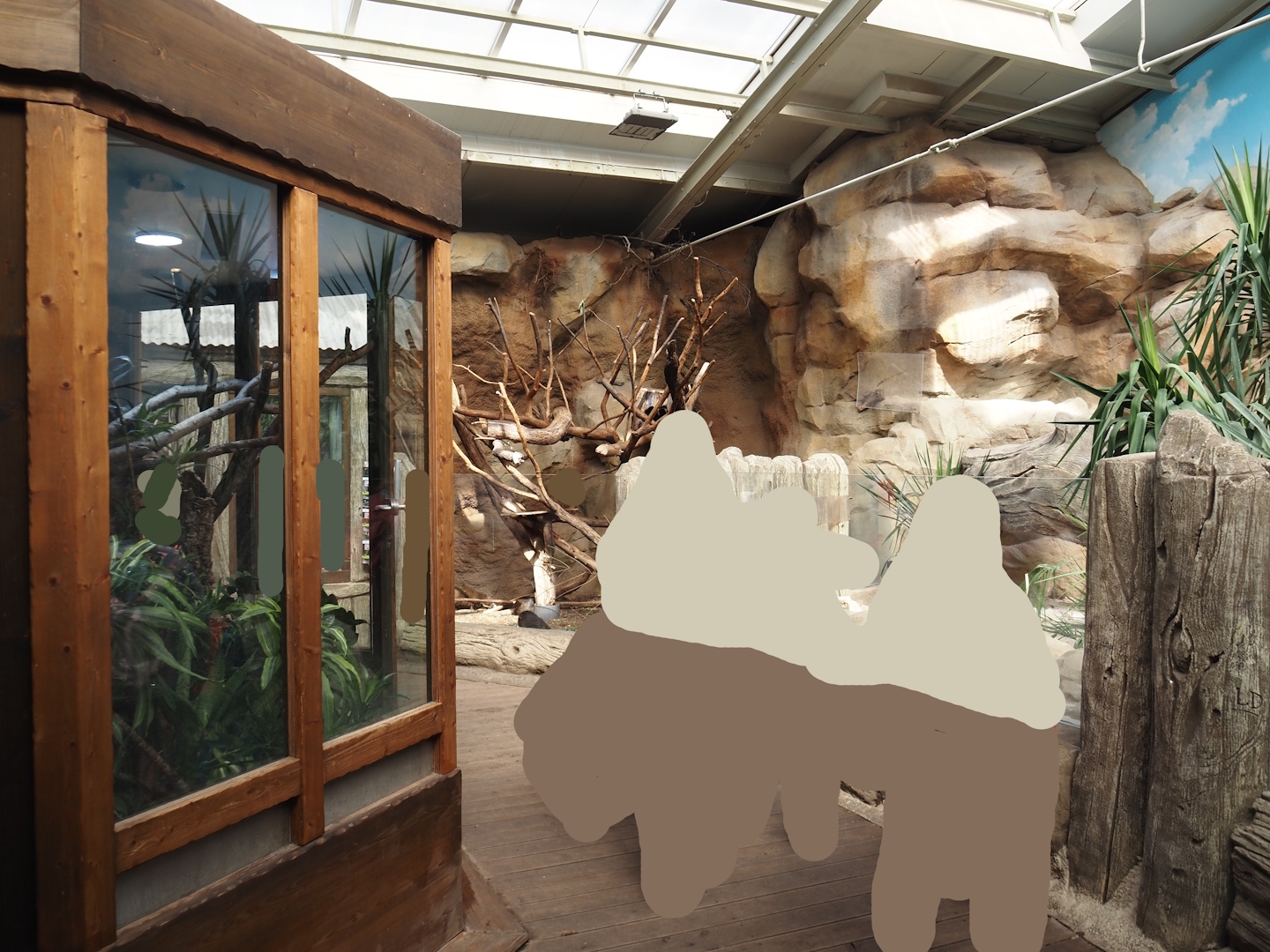 Caribbean greenhouse at the back of the aquarium building, 2024-06-08