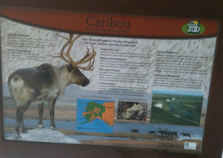 Caribou Education Sign