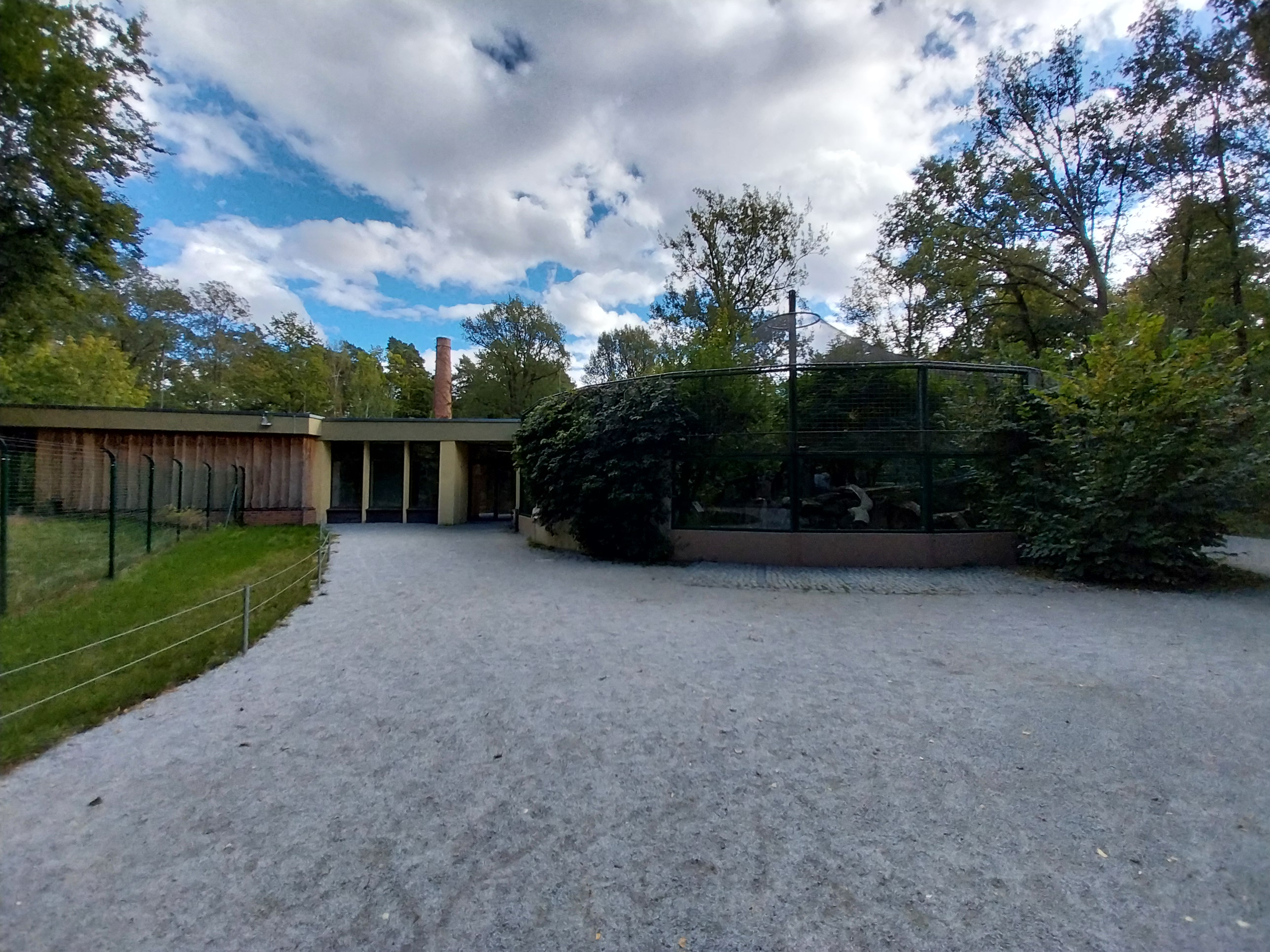 Carnivore House - North Chinese Leopard (Panthera pardus japonensis) - Second enclosure and main entrance