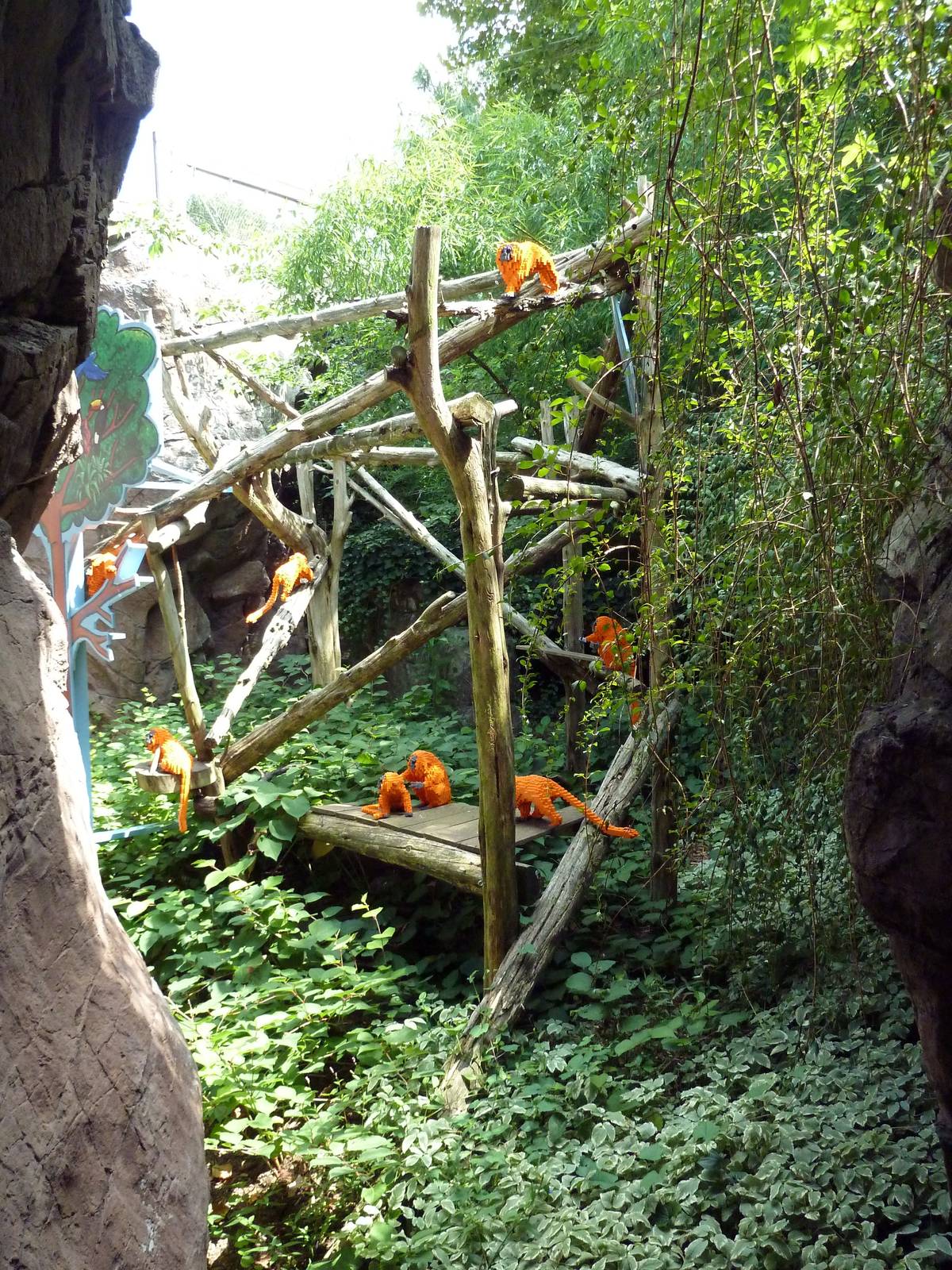 Carnivore Kingdom - LEGO Display - Golden Lion Tamarin Exhibit
