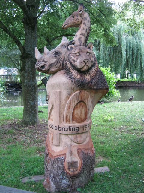 Carving celebrating 40th anniversary