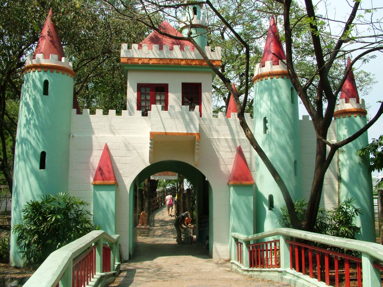 Castle Entrance to Ungulate Paddocks at Saigon Zoo, 16/03/12
