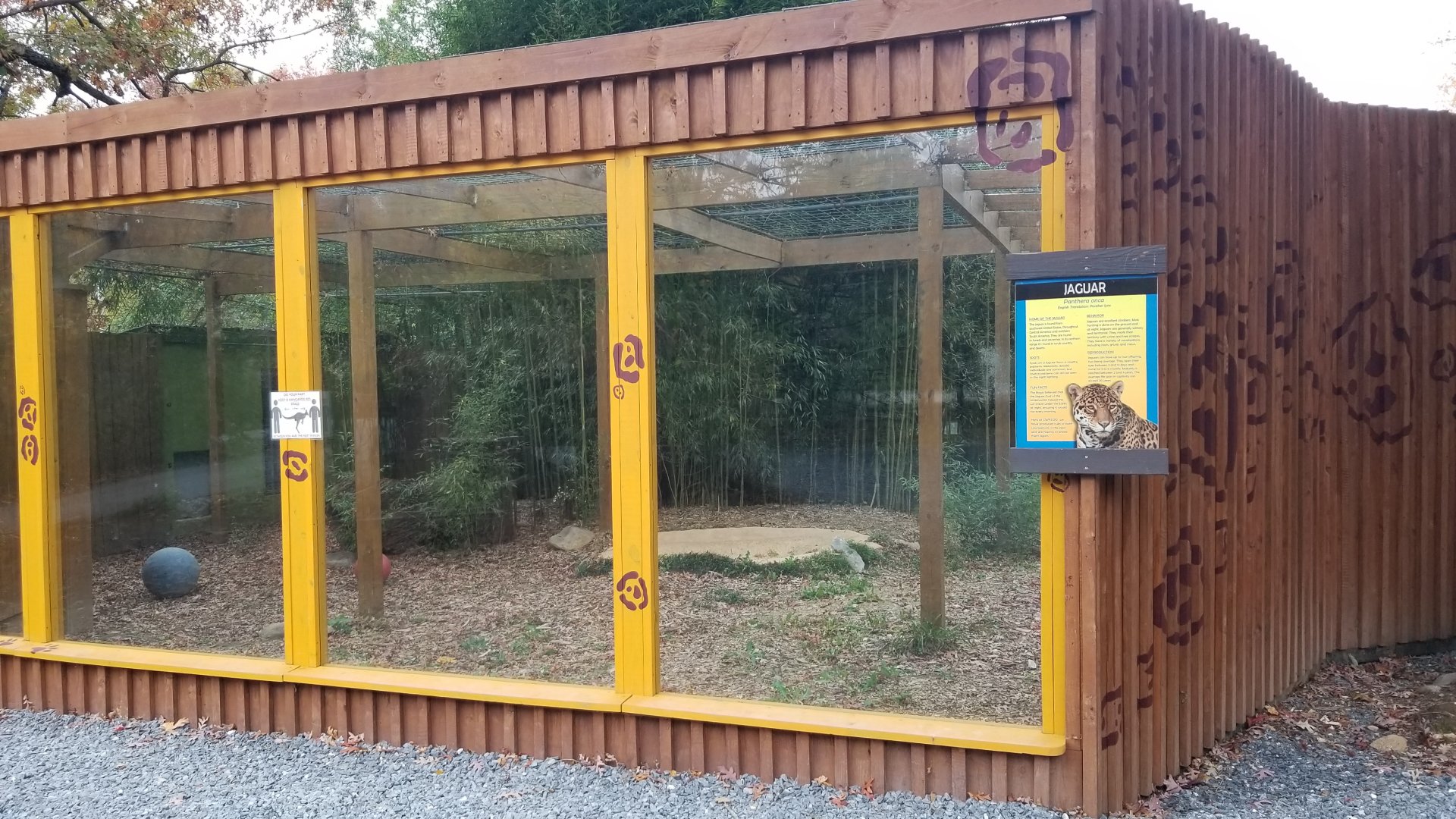 Catoctin Wildlife Preserve - Jaguar exhibit front