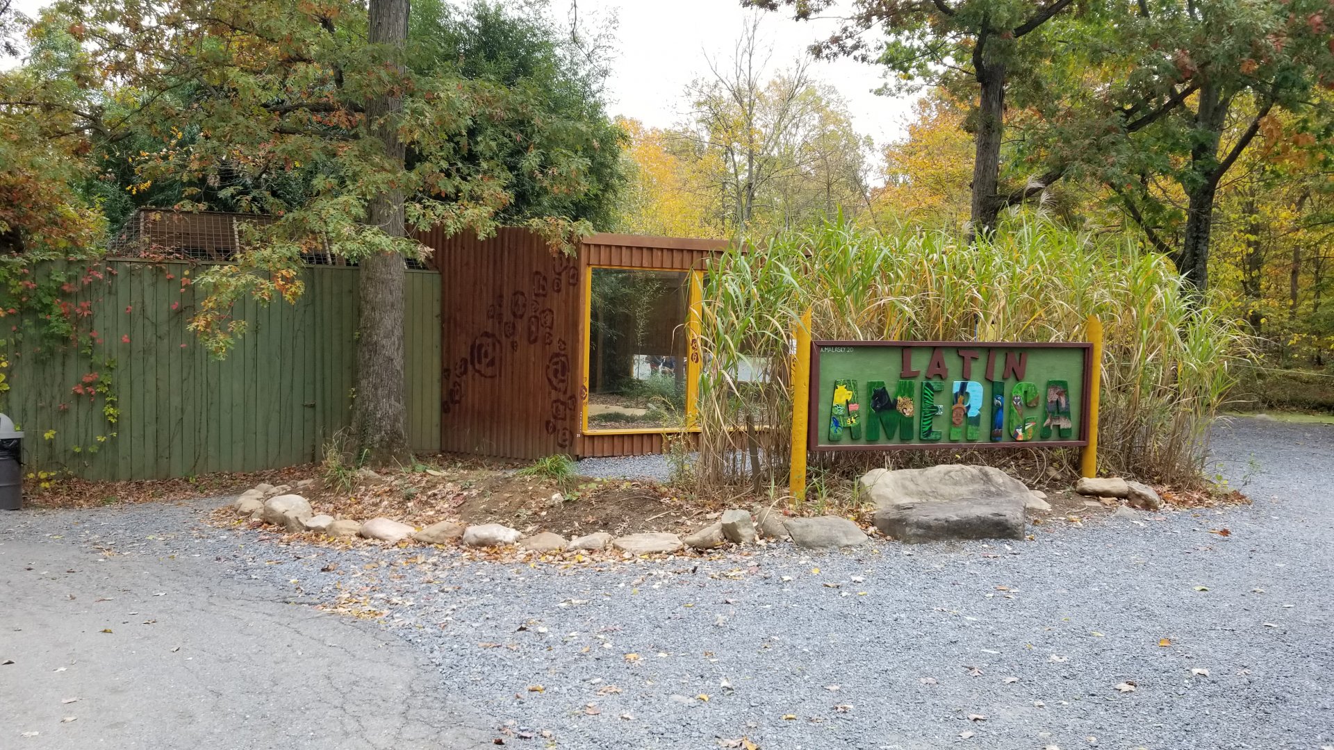 Catoctin Wildlife Preserve - Latin America sign, in front of Jaguar