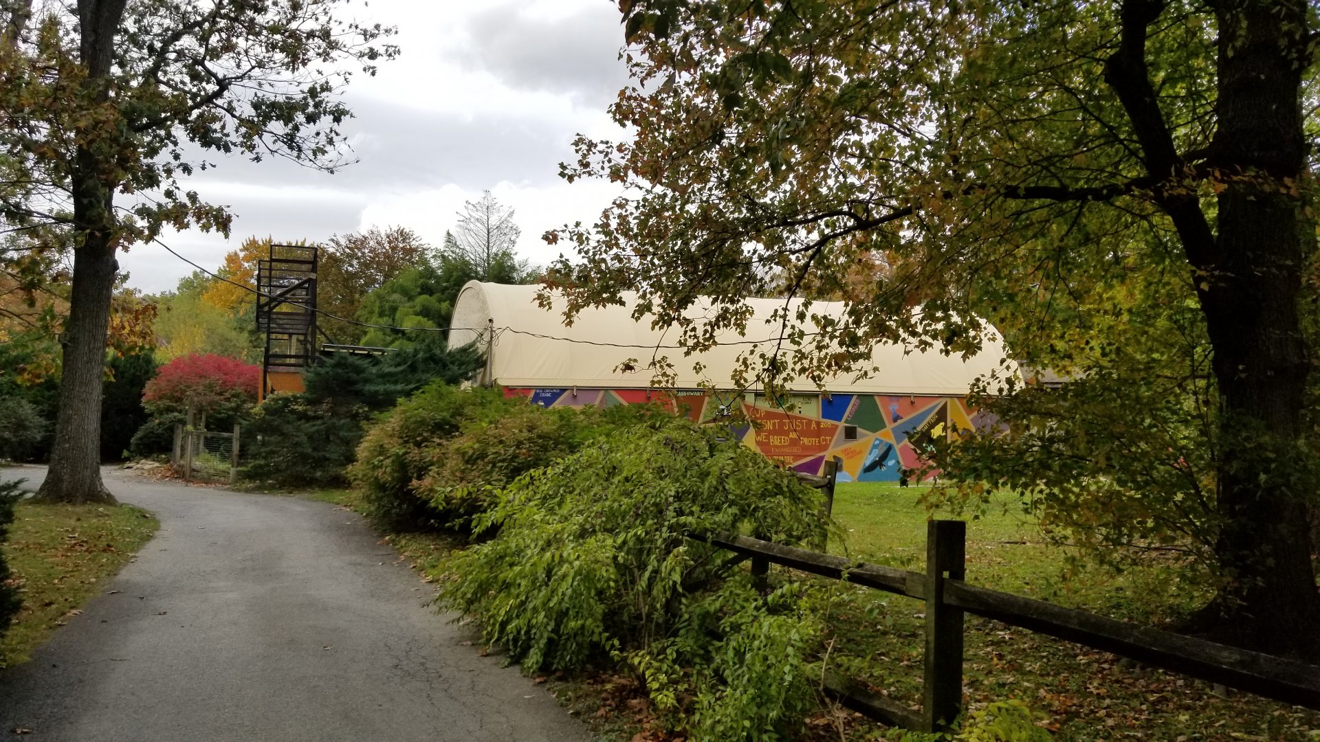 Catoctin Wildlife Preserve - Path, baboons up ahead