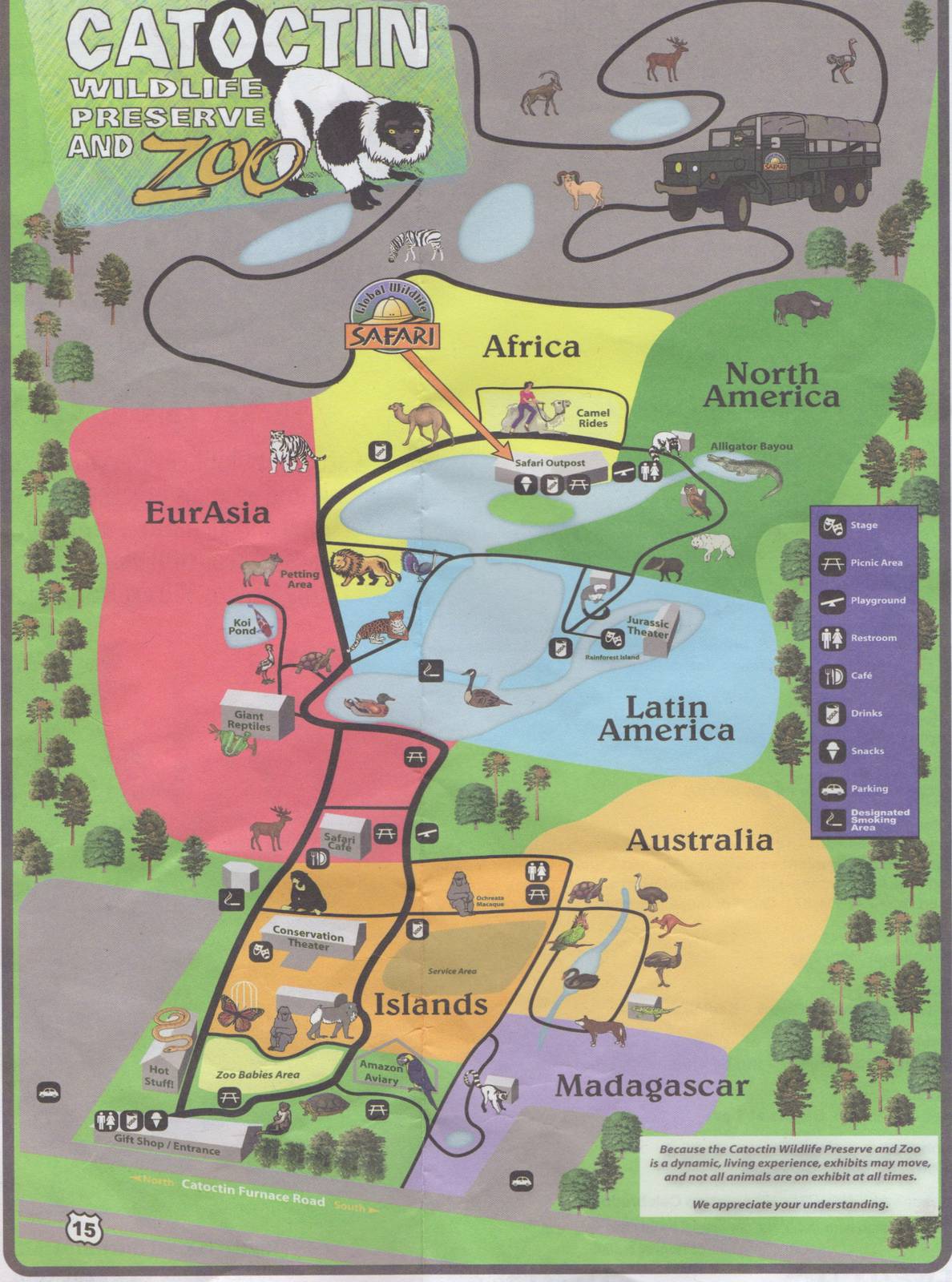 Catoctin Zoo Map
