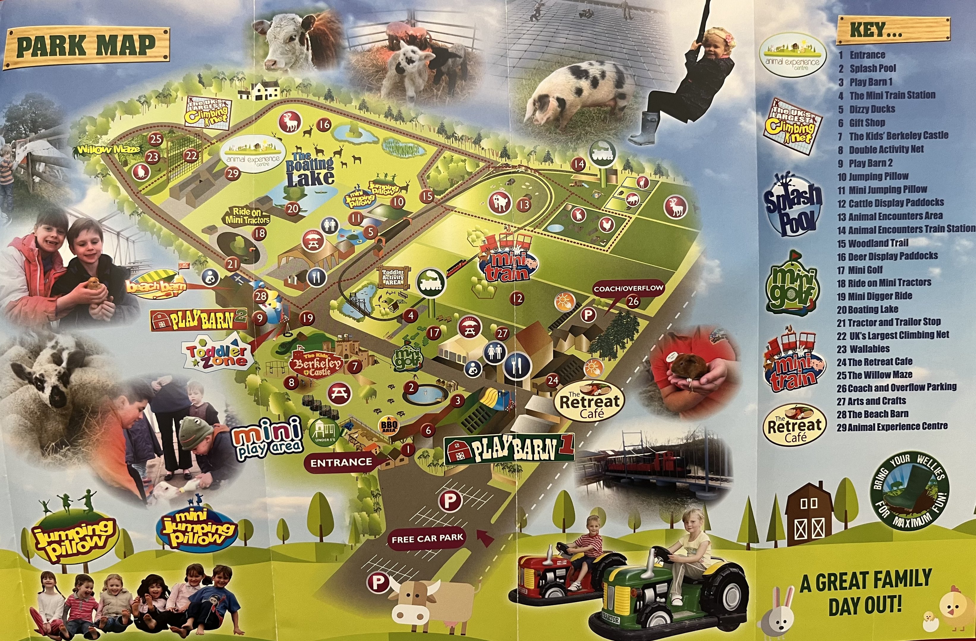 Cattle Country Adventure Park Map - 2015