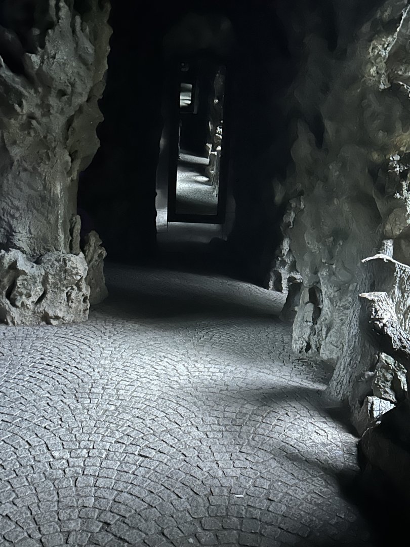 ‘Cave entrance’ inside the Butterfly Garden