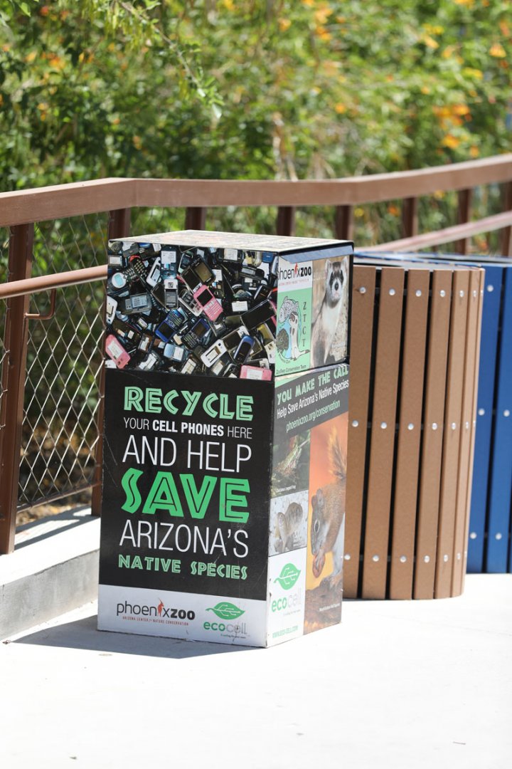 cell phone recycling bin