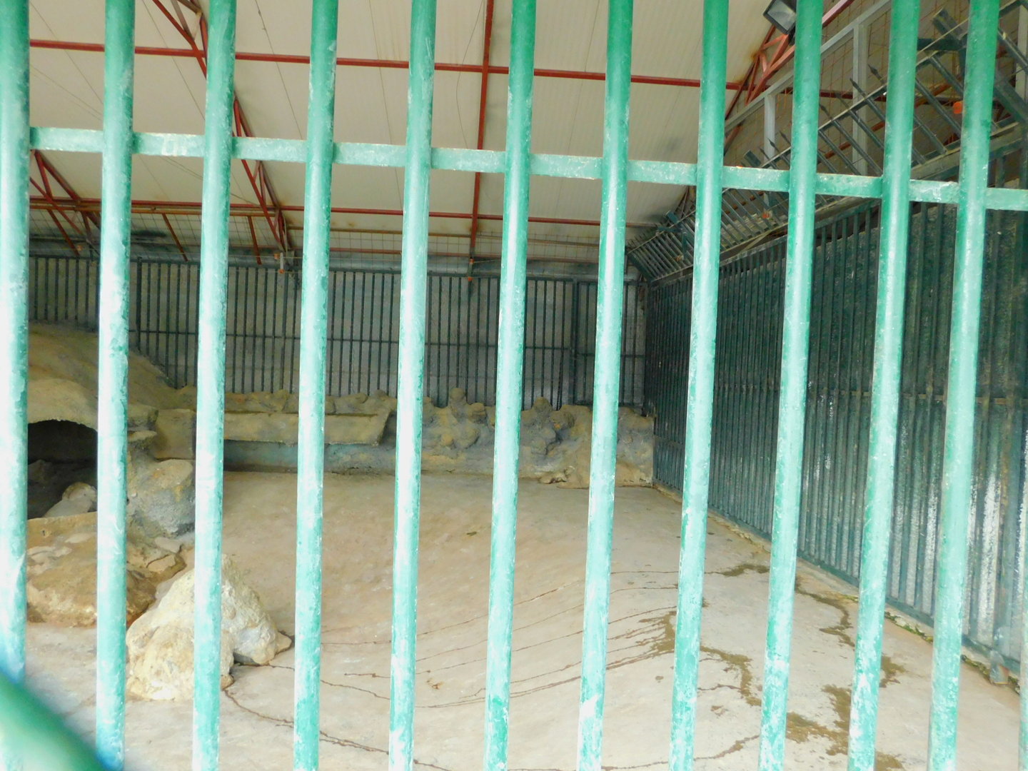 Cement Bear Cave at the Karatay Zoo