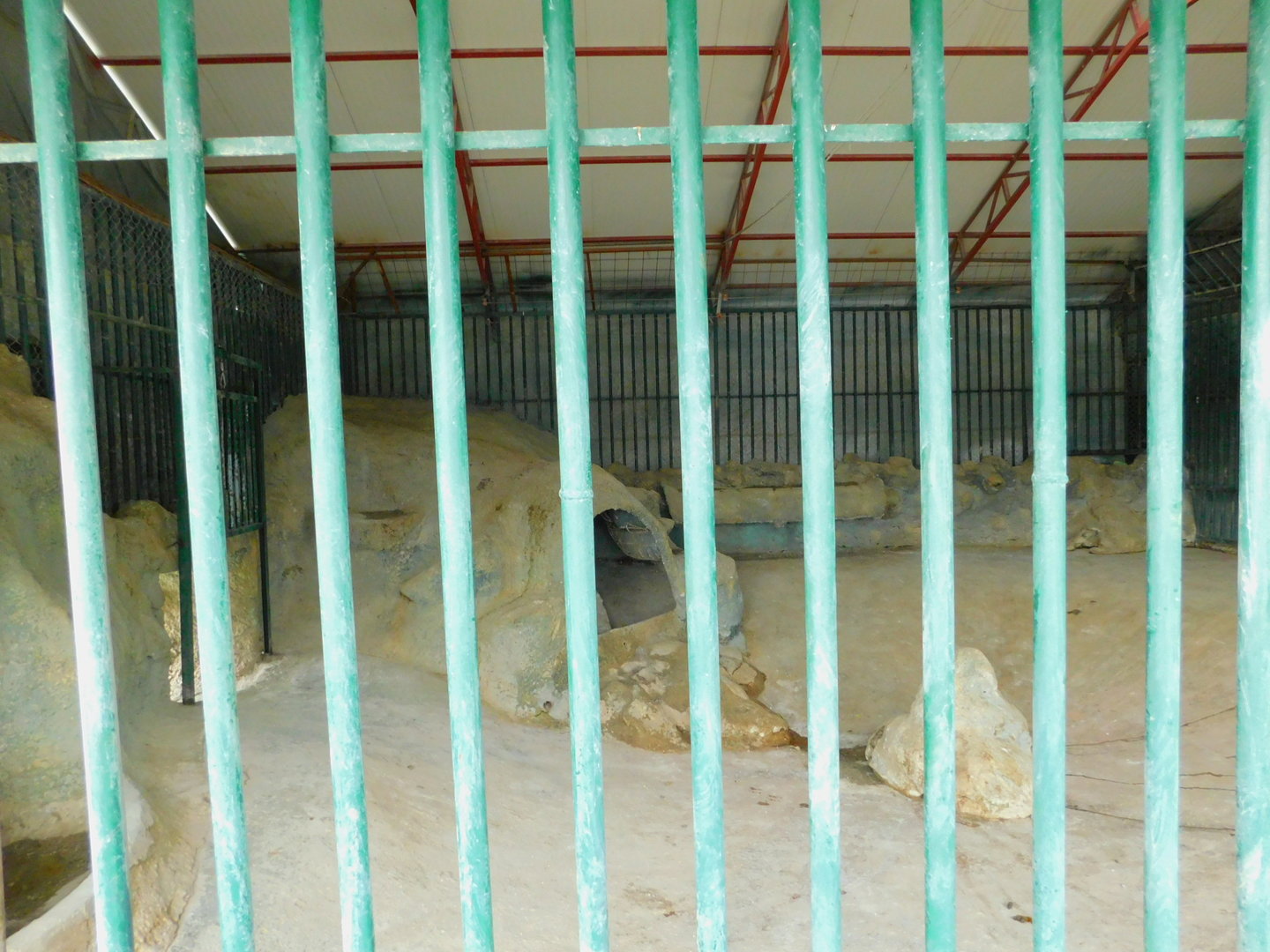 Cement Bear Cave at the Karatay Zoo