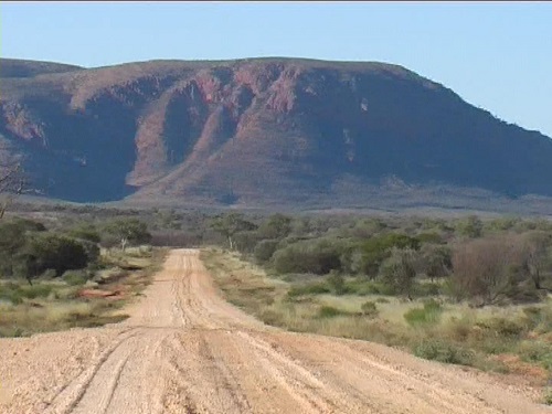 Central desert road
