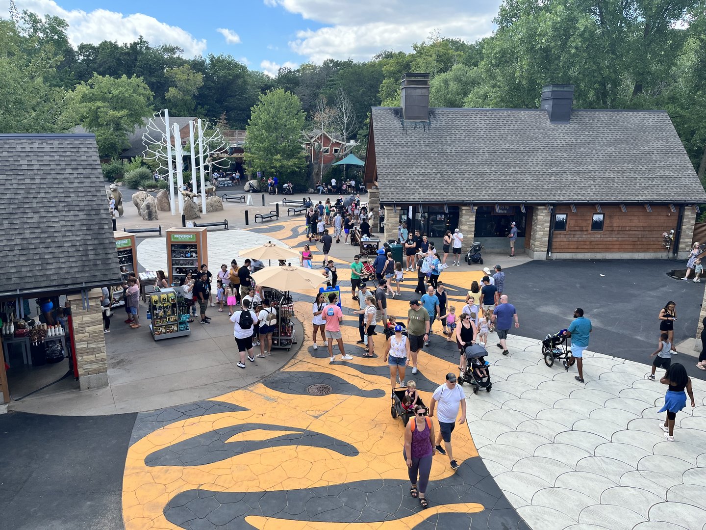 Central Plaza from the Treetop Trail