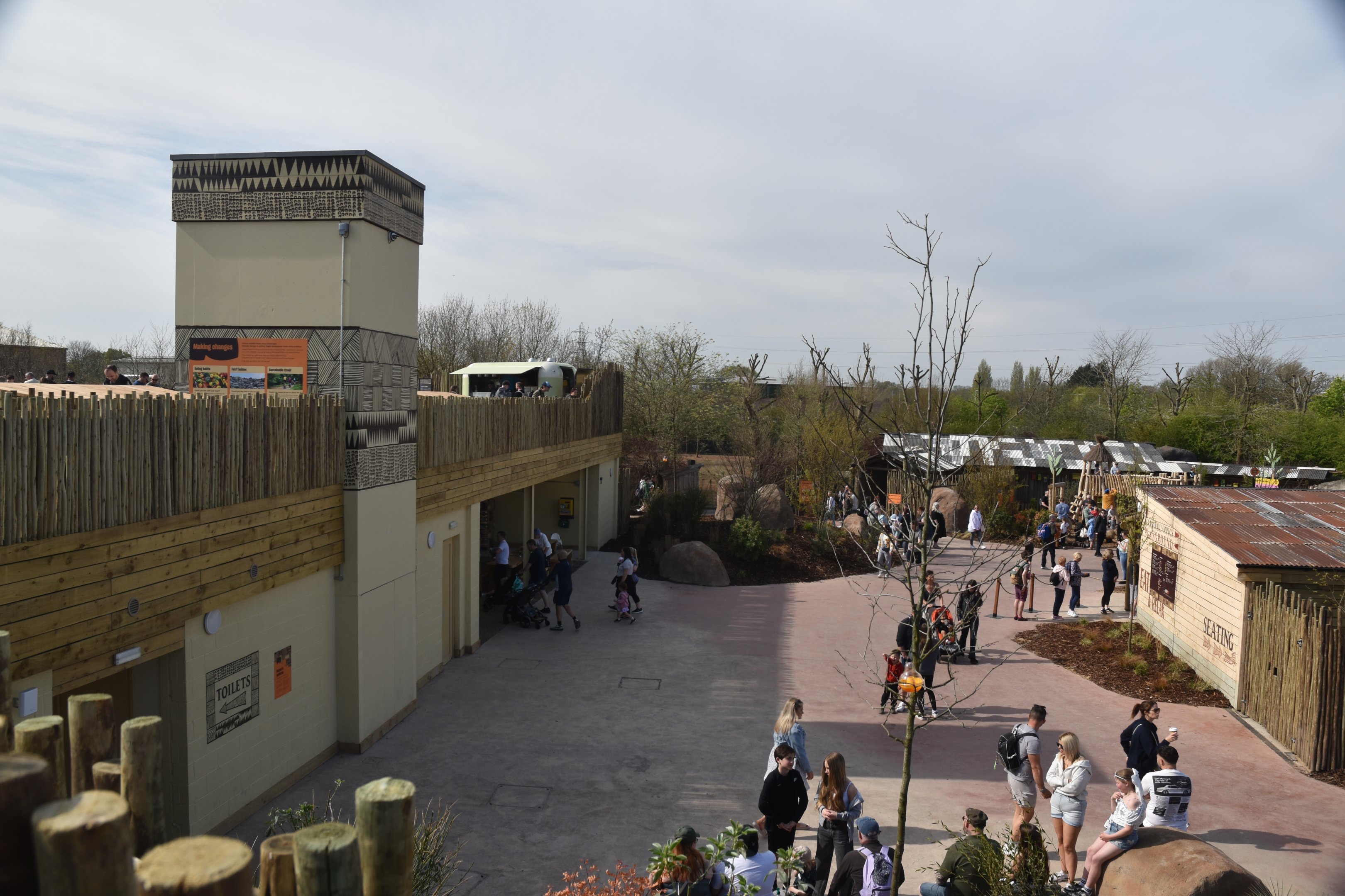 Central Plaza View, Heart of Africa at Chester, 12th April 2025