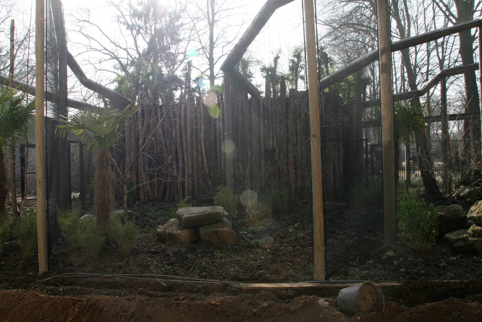 central section of the new Toucan aviary