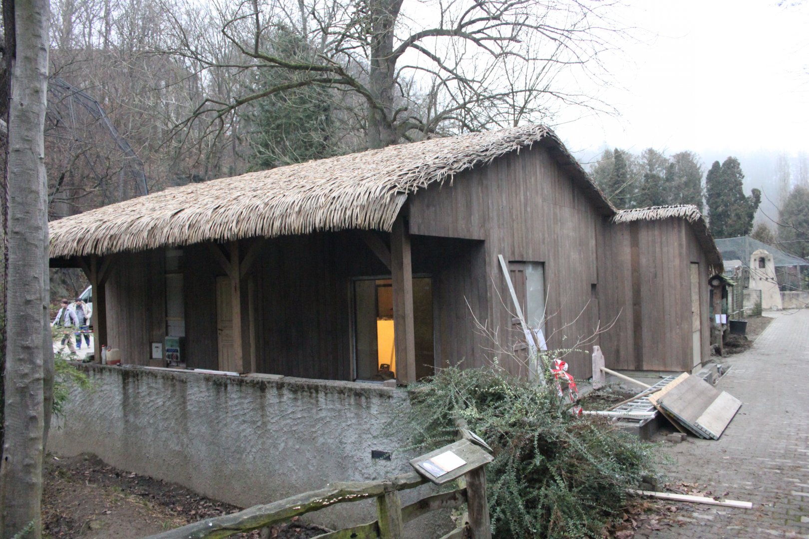 Chaco peccary house construction - view from gibbon house