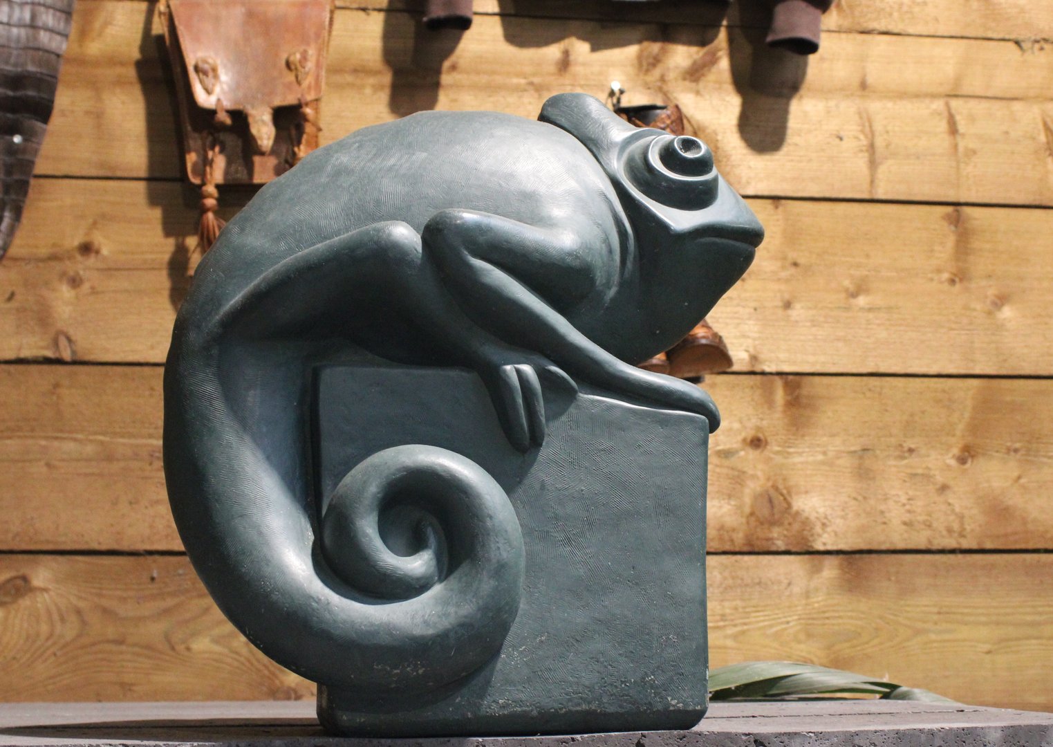 Chameleon statue