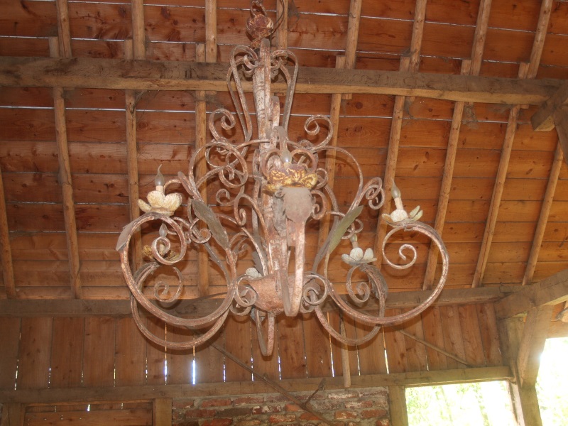 Chandelier in the cow stable (May 2nd, 2015)