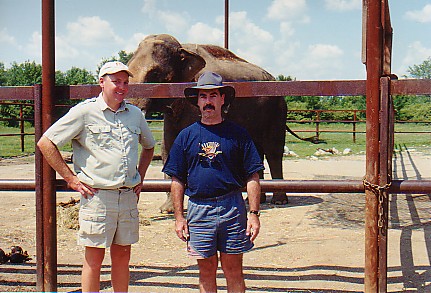 Charlie Gray Elephant Manager myself African lion Safrai park Canada (off e