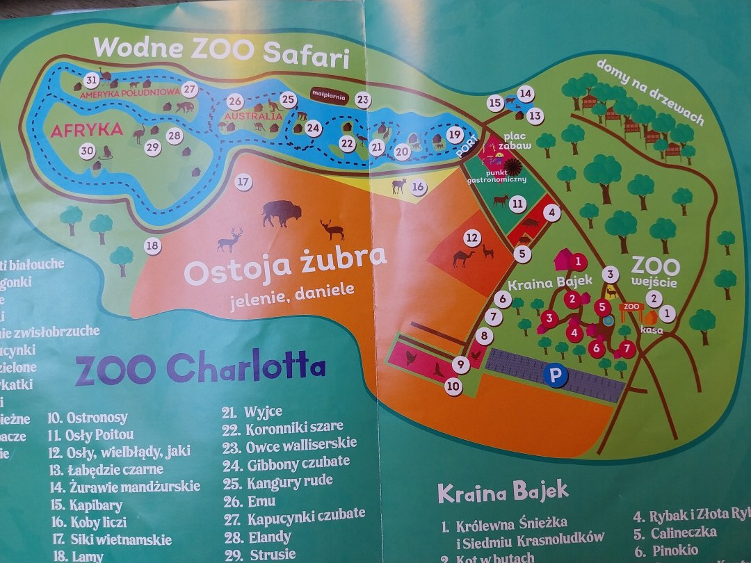 Charlotta Zoo - Map