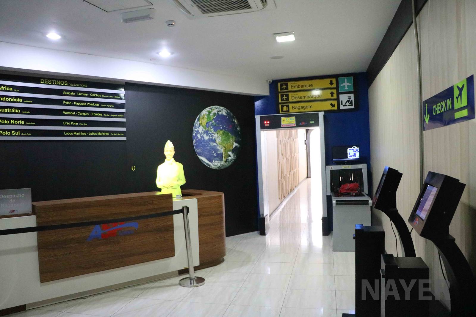 Check-in area, April 2016