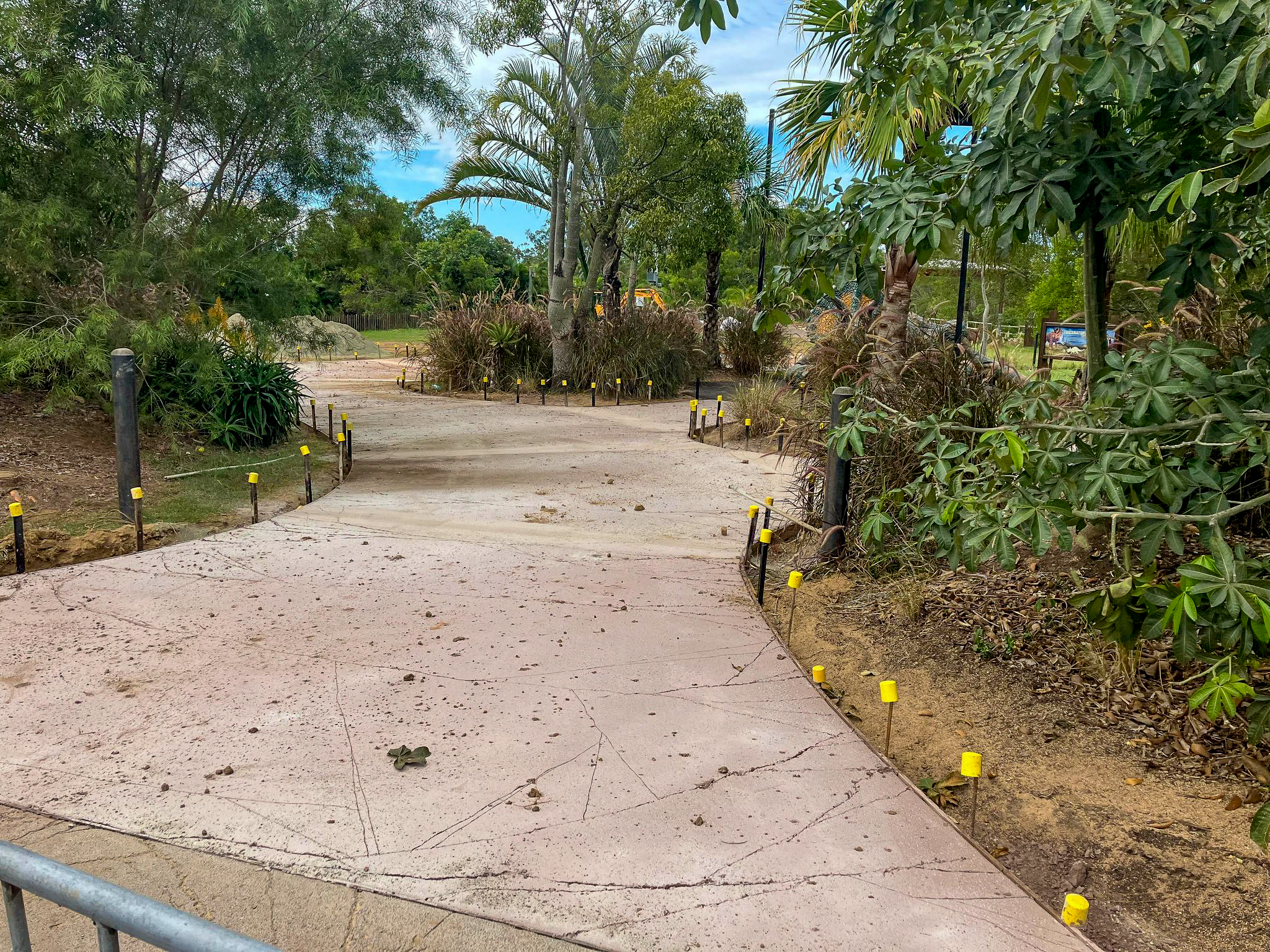 Cheetah Enclosure construction - future viewing area