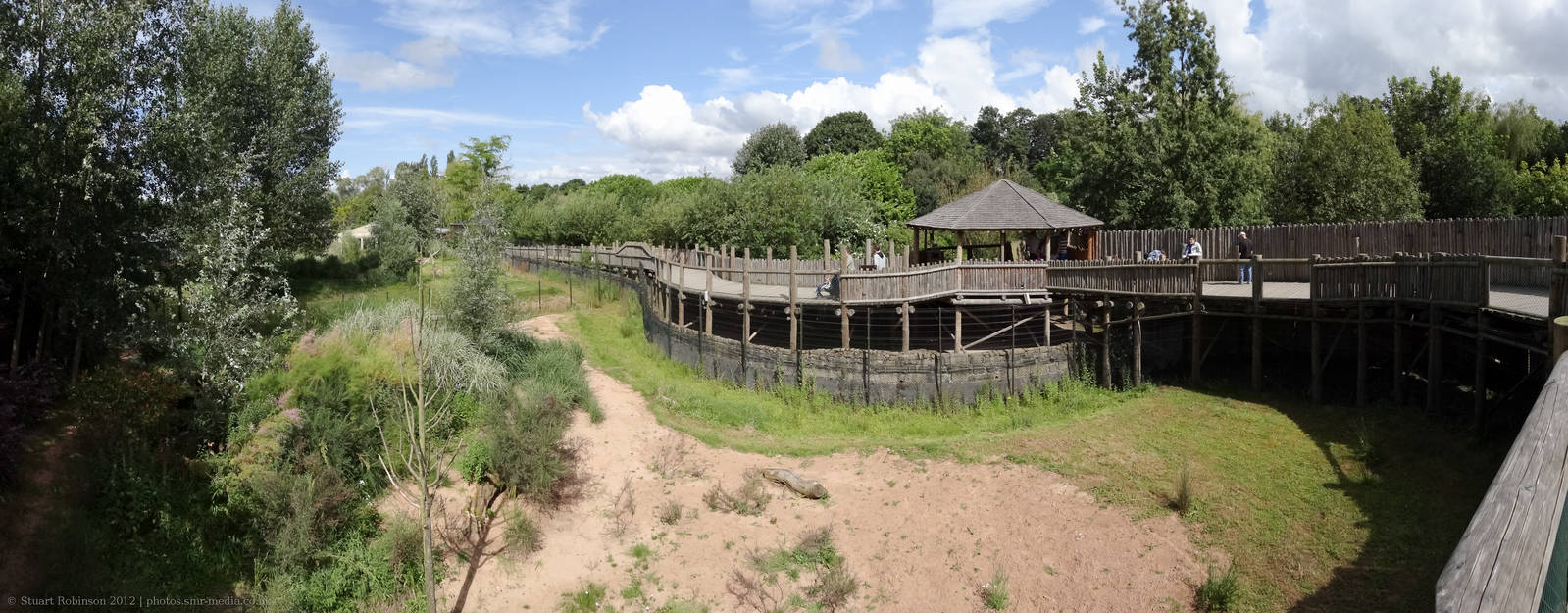 Cheetah Enclosure Panorama - 29/07/2012