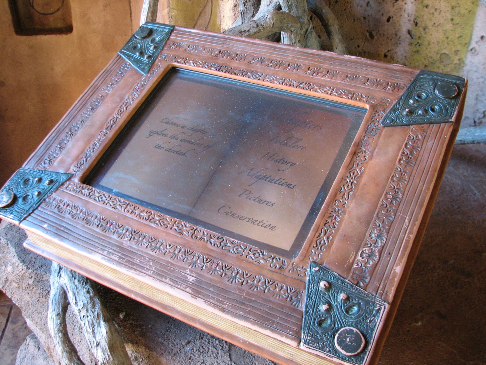 Cheetah Run - Viewing Temple Touchscreen