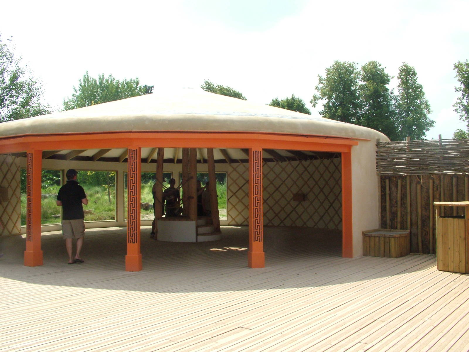Cheetah viewing area at Chester Zoo July 2008