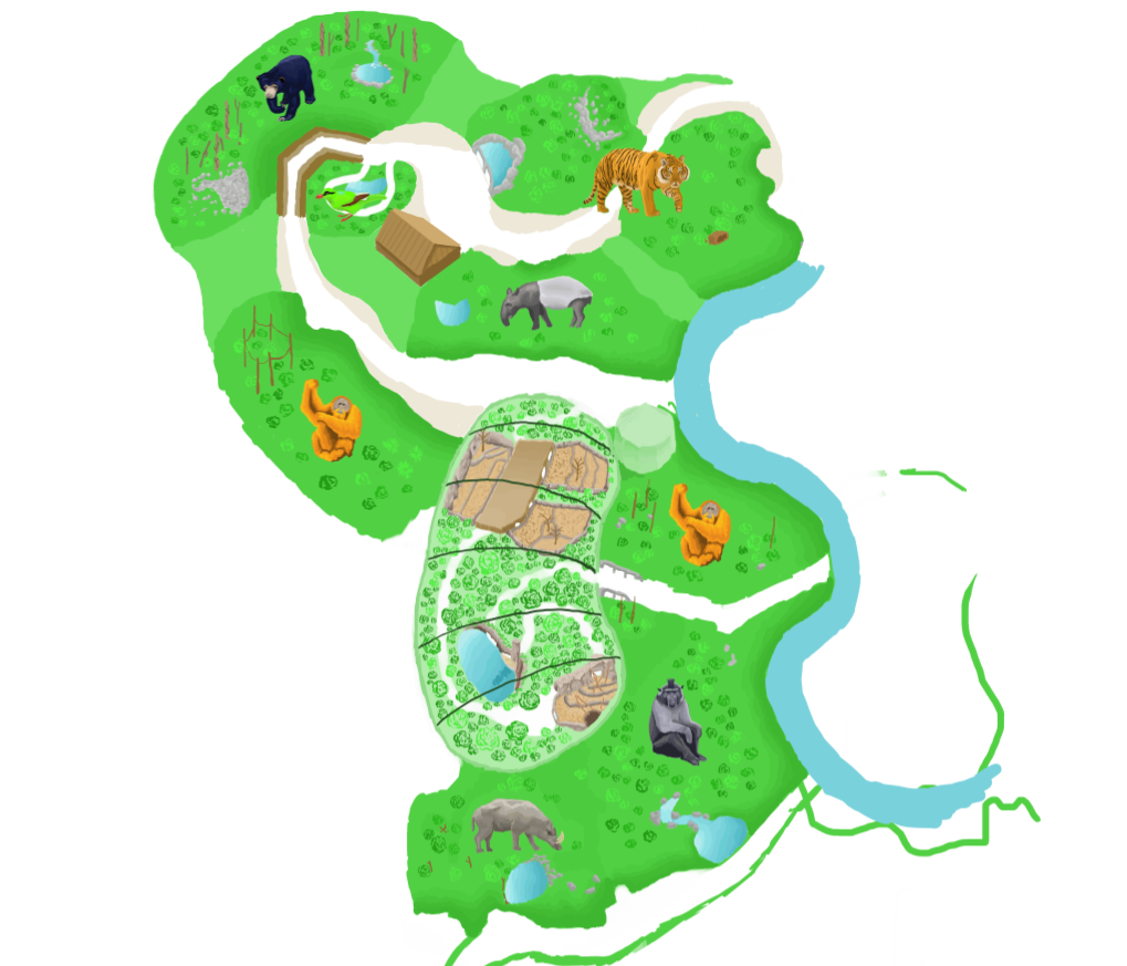 Cheseter Zoo Map - Islands so far