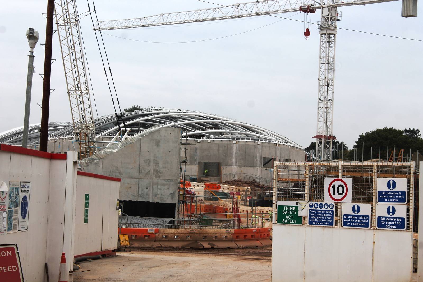 Chester Zoo, construction of Islands 13 September 2014