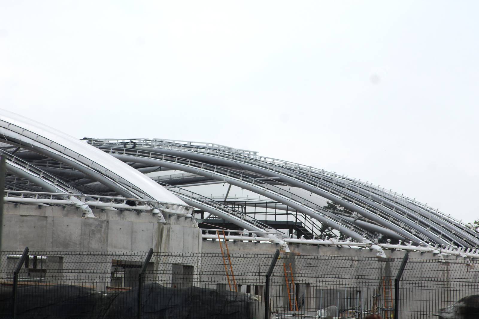 Chester Zoo, construction of Islands 13 September 2014