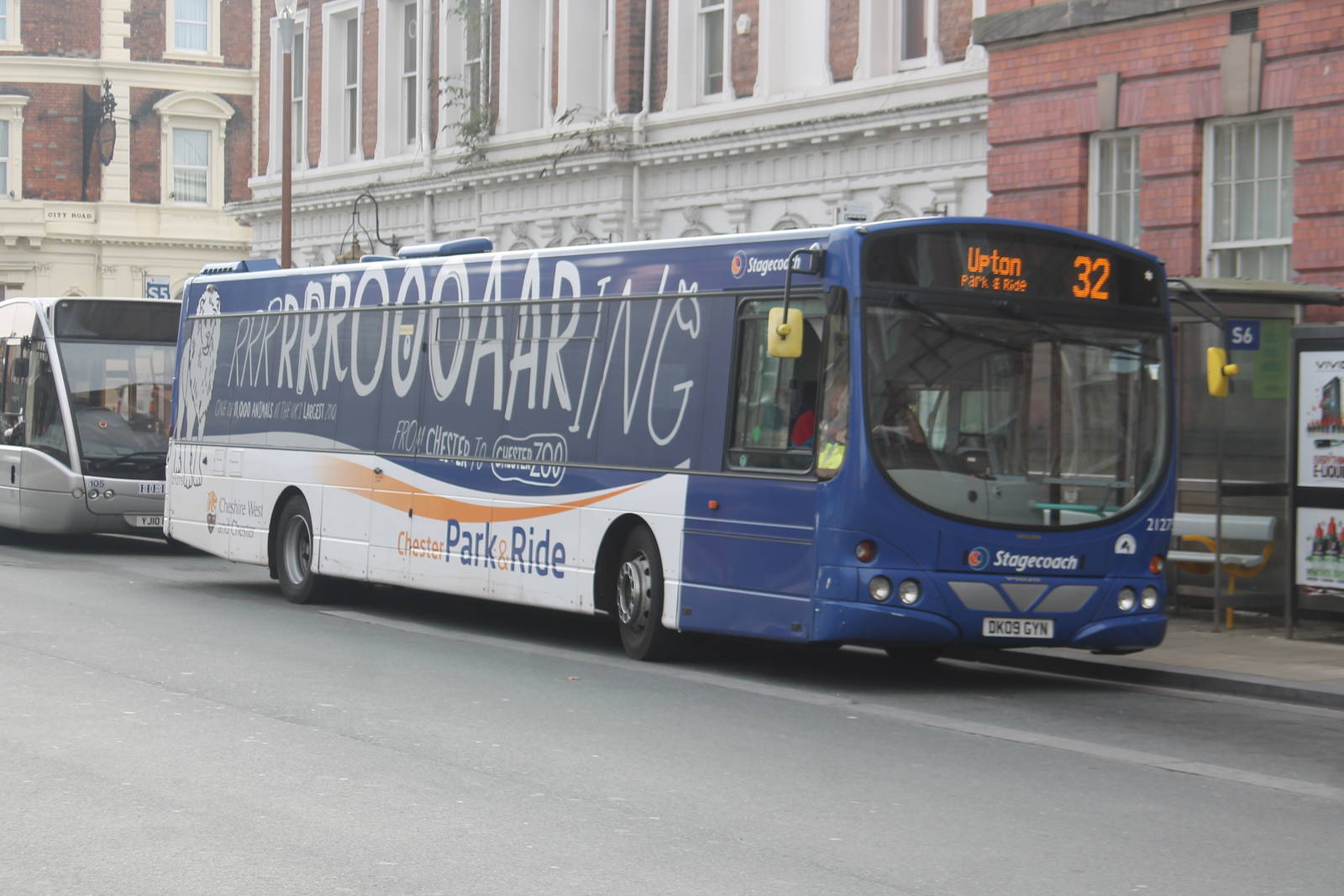 Chester Zoo liveried bus October 2014