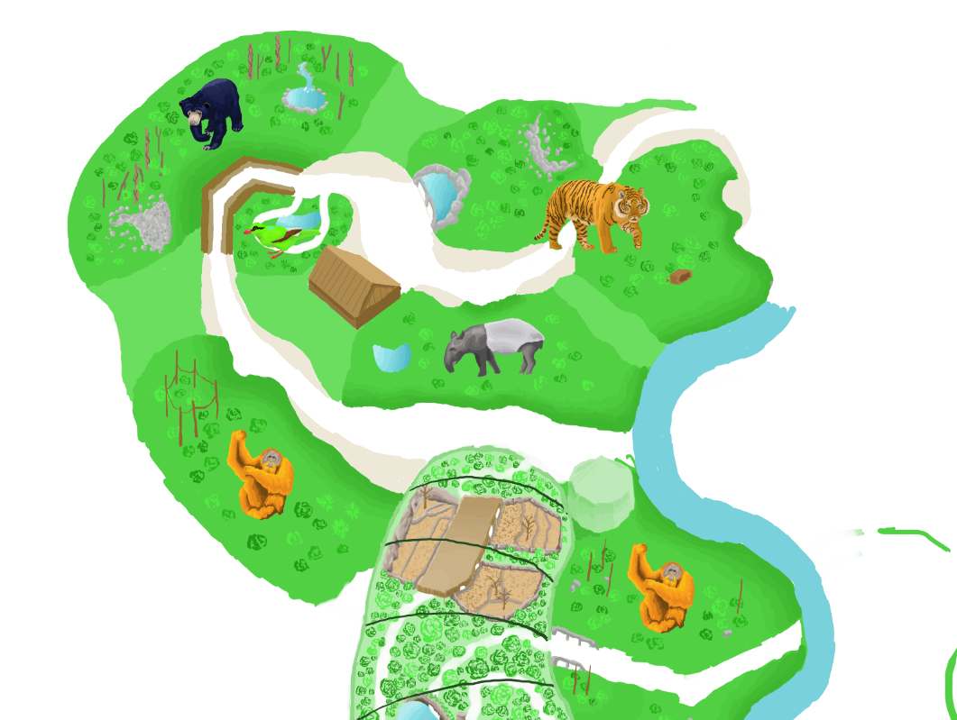 Chester Zoo Map - Full progress on Islands