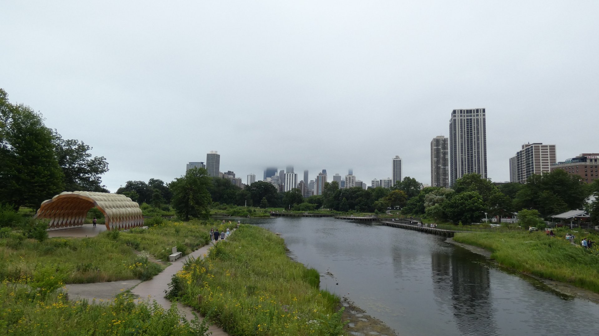 Chicago Skyline with dense fog - July 2022