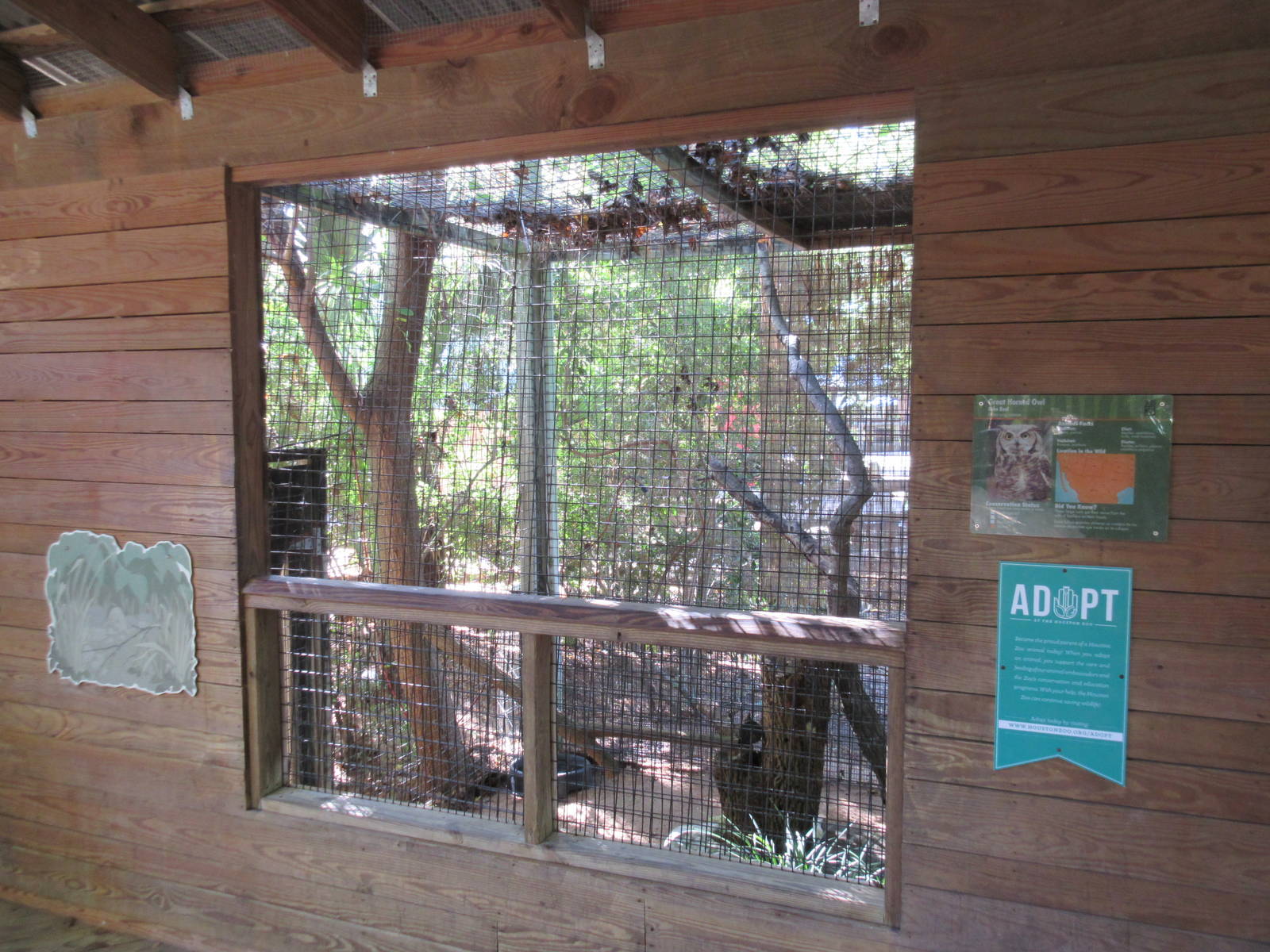 Children's Zoo - Great Horned Owl Exhibit