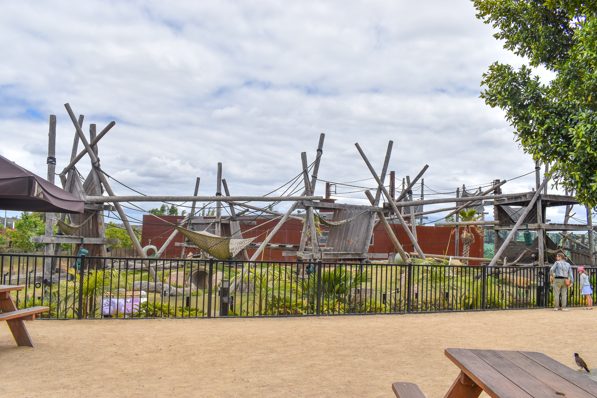 Chimp Enclosure - front view