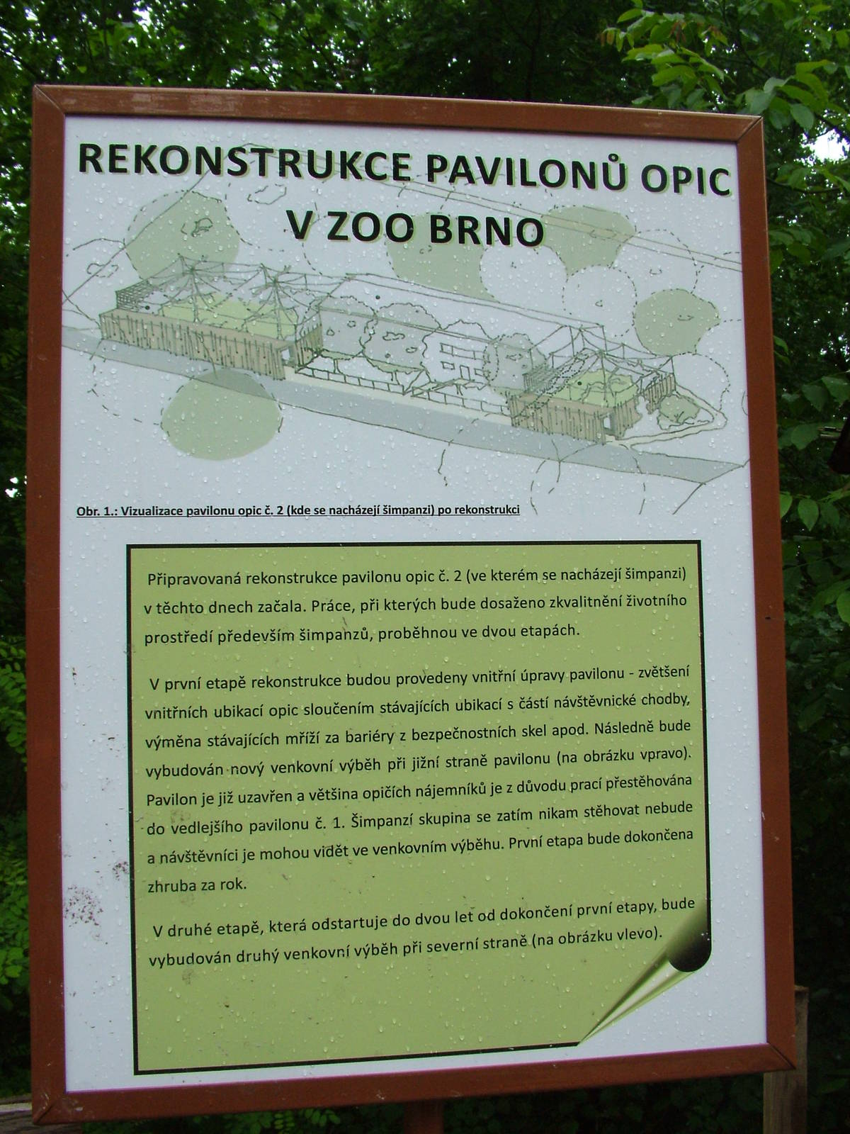 Chimp house renovation at Brno, 27/05/10