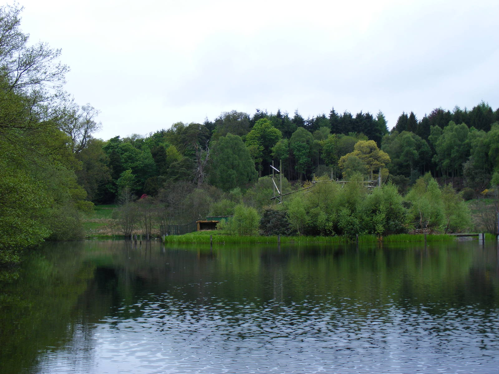 Chimp Island enclosure at Blair Drummond Safari Park, 19 May 2010