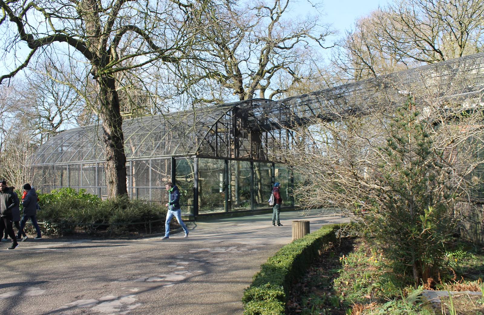 Chimp outdoor enclosure