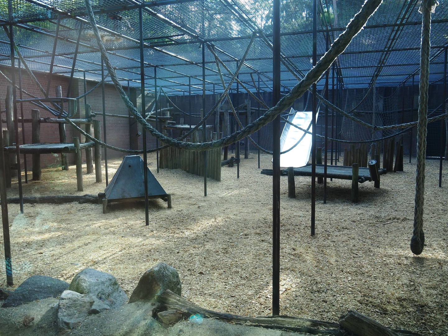 Chimpanzee cage