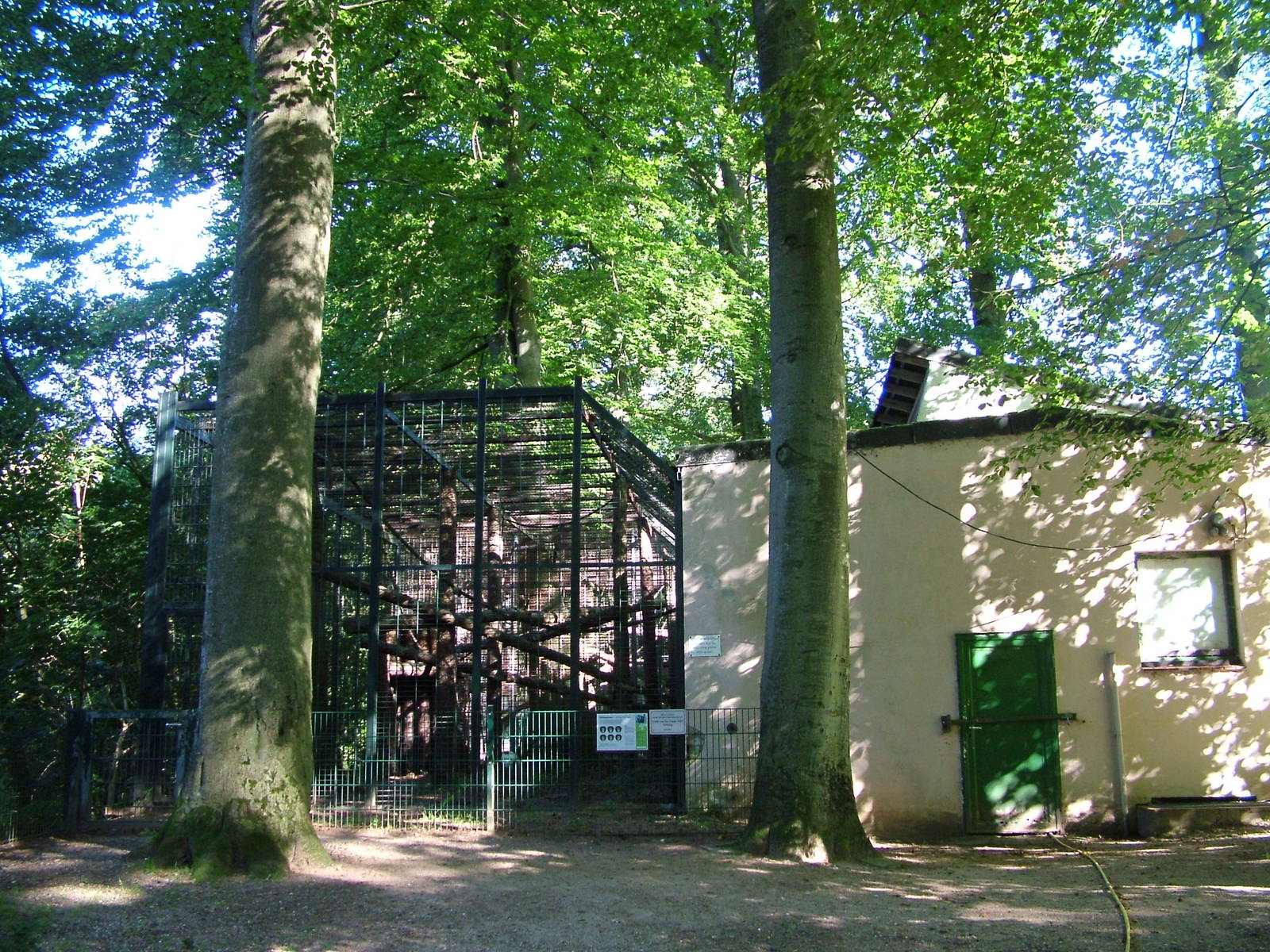 Chimpanzee enclosure at Luebeck Tierpark 2007