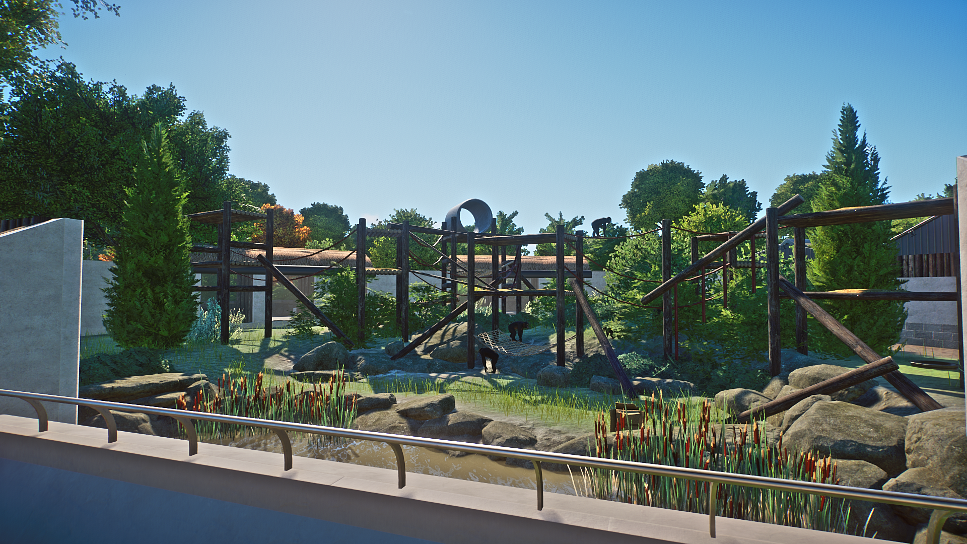 Chimpanzee Exhibit at Monkey Land (Planet Zoo)