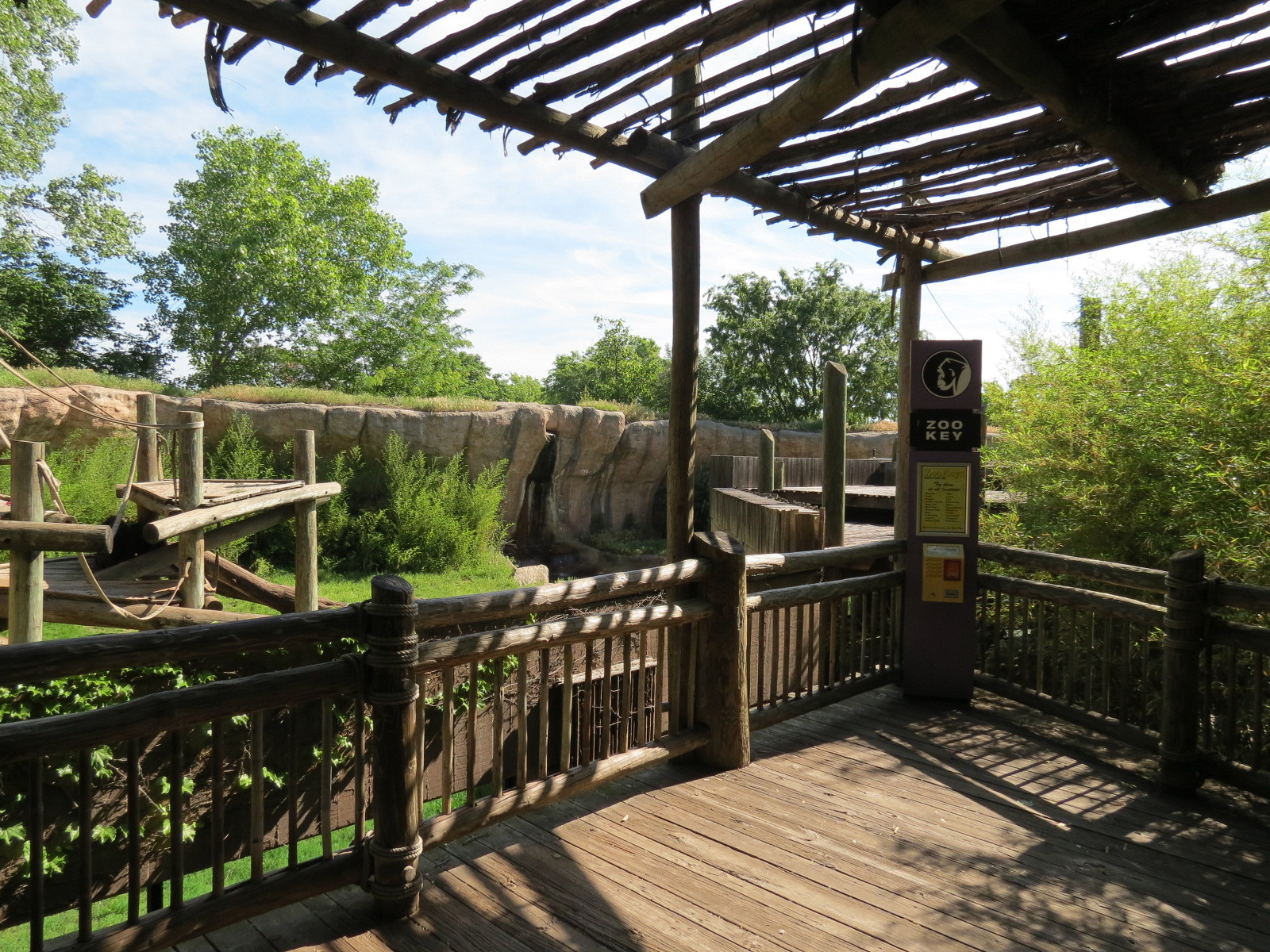 Chimpanzee Habitat - Upper Level View